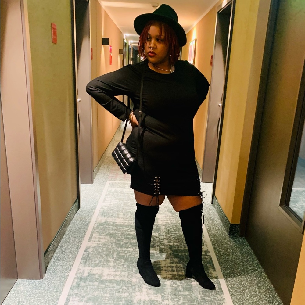 Black String Dress